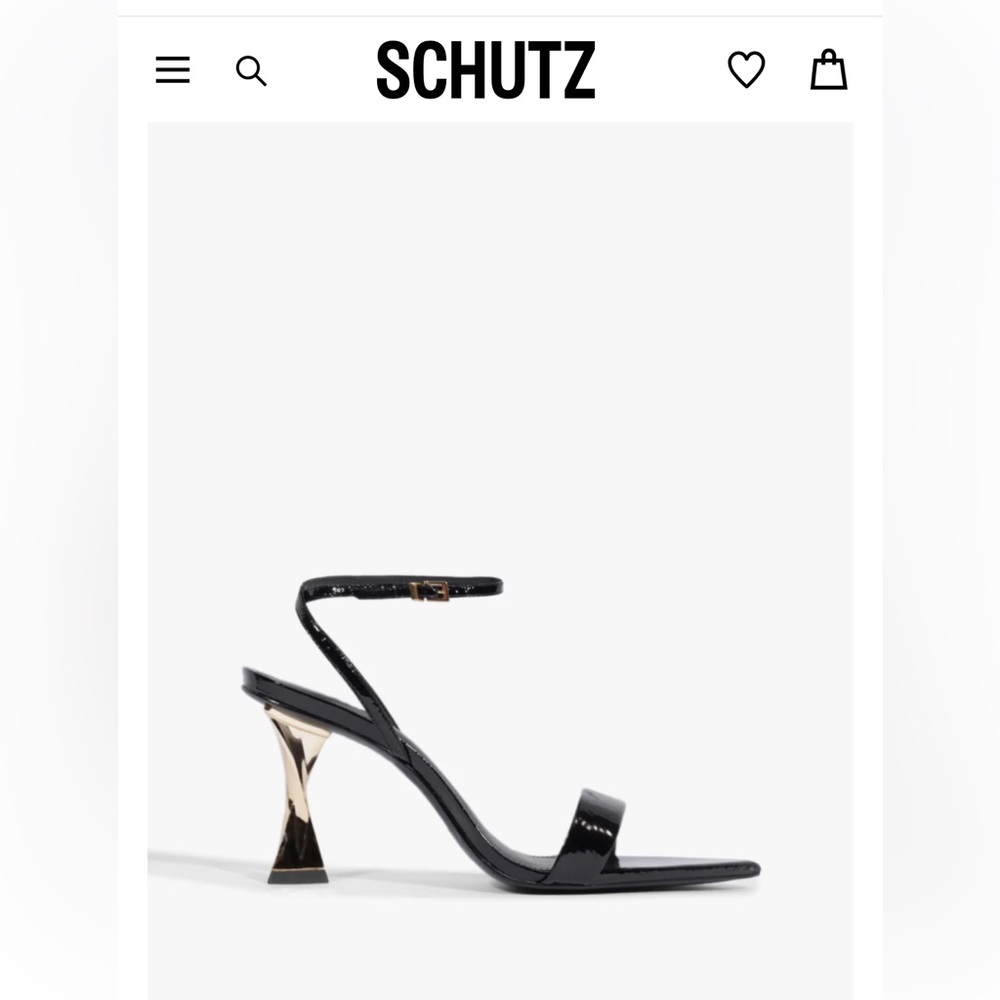 Schutz ELISHA PATENT LEATHER SANDAL